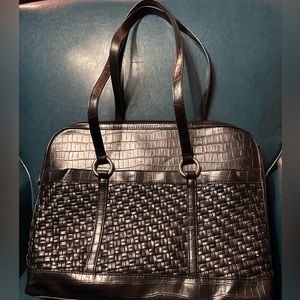 Coldwater Creek black soft side briefcase